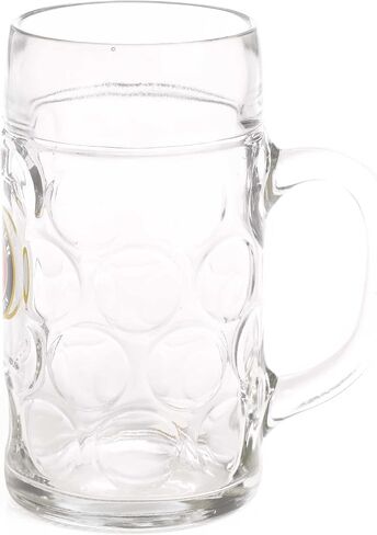 Paulaner Dimpled Isar Beer Mug - 1 Liter Mass Krug in Saudi Arabia