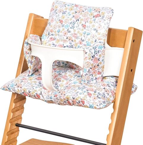وسادة مقعد مبطنة مبطنة ناعمة ، وسادة نظيفة ومسح ومسح لسيادة Stokke Tripp Trapp High ، 18 "L x 11" W ، تصميم متوافق وقابل للتحويل (Sweet Dreams-Whales & Balloons) in Kuwait