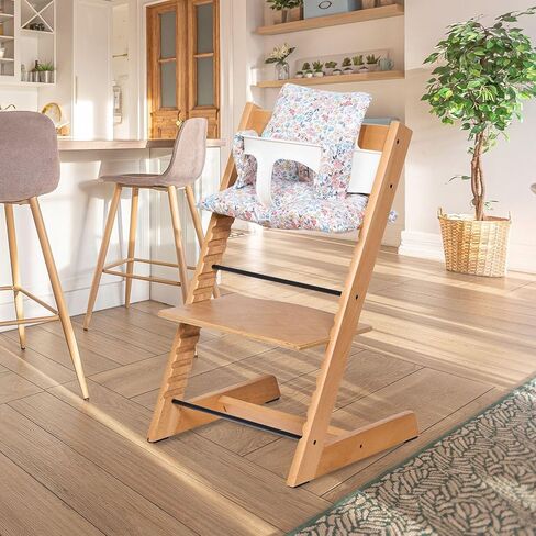 وسادة مقعد مبطنة مبطنة ناعمة ، وسادة نظيفة ومسح ومسح لسيادة Stokke Tripp Trapp High ، 18 "L x 11" W ، تصميم متوافق وقابل للتحويل (Sweet Dreams-Whales & Balloons) in Kuwait