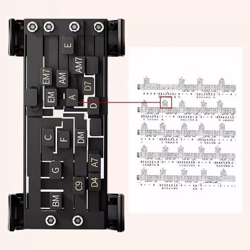 Guitar Chord Trainer for Adults,Guitar Learning Aid Accessories | Guitar Aid Assisted Tool Guitar Teaching Practice Aid Guitar Learning System for Family Adults Kids in Saudi Arabia