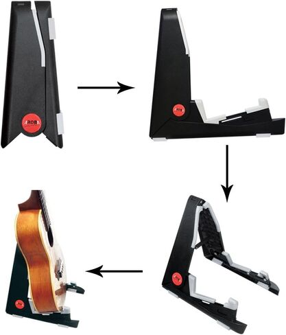 HUIOP Musical Instrument Stand, Instrument Stand, Folding Instrument Stand for Ukelele Violin Mandolin Foldable Stand Holder A-Frame Bracket Universal Compact Space-Saving in Saudi Arabia