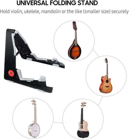 HUIOP Musical Instrument Stand, Instrument Stand, Folding Instrument Stand for Ukelele Violin Mandolin Foldable Stand Holder A-Frame Bracket Universal Compact Space-Saving in Saudi Arabia