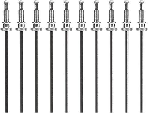 10PCS Window Trim Clip Spot Weld Pin Universal Trim Clip Stud Rivets Set with Sturdy Metal for Mechanical Connection Rivet Style in Saudi Arabia