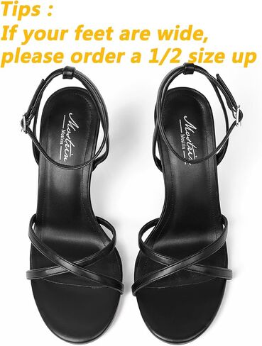 Mostrin strappy الكعوب للنساء الدانتيل على حزام الكاحل جولة مفتوحة أصابع القدم الخنجر عالية الكعب الكعب الكعب للنساء للحفلة ، الحفلات ، يوميا in Kuwait