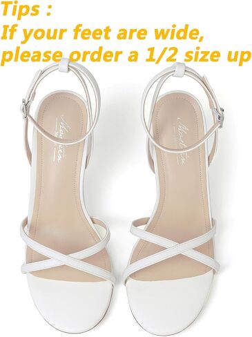 Mostrin Strappy Heels for Women Lace Up Ankle Strap Round Open Toe Stiletto High Heels Women's Heeled Sandals for Prom, Party, Daily in Kuwait