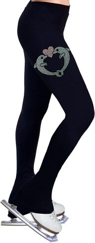 Figure Skating Practice Pants with Rhinestones R157 - Adult Sizes in Saudi Arabia