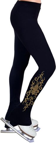 Figure Skating Practice Pants with Rhinestones R187 - Adult Sizes in Saudi Arabia