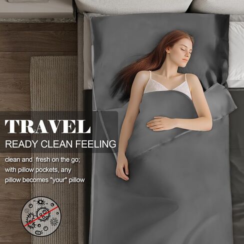Long-Staple Cotton Sleeping Bag Liner, Travel Sheet in Kuwait