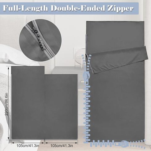 Long-Staple Cotton Sleeping Bag Liner, Travel Sheet in Kuwait