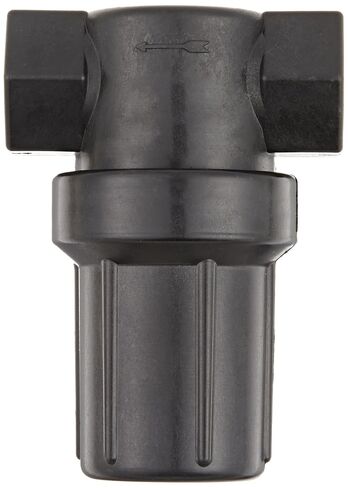 Banjo LSTM075-50 Polypropylene Mini T-trainer مع وعاء أسود ، 50 شبكة ، 3/4 "أنثى NPT in Kuwait