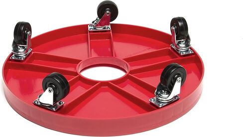 DeVault Enterprises ICD 3000 Heavy Duty 16 Inch Half Barrel Rolling Keg Dolly/Caddy 500lbs. Capacity with Steel Swivel Casters and Rubber Wheels for Easy Keg Rotation in Saudi Arabia