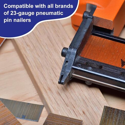 uxcell 23 Gauge Headless Pins Nails, Metal 1-3/16" Length for Molding Cabinetry Building, 2000Pcs in Saudi Arabia