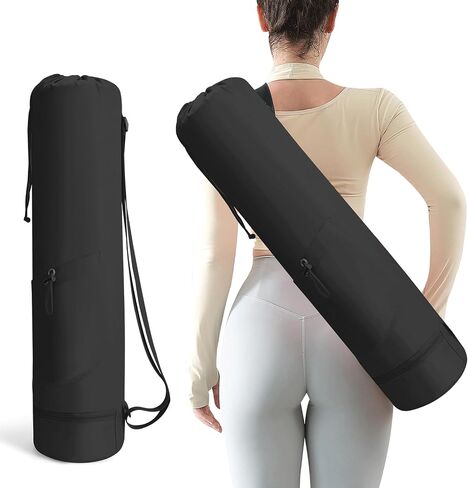 Yoga Mat Bag, Yoga Bag with Adjustable Strap and Pockets for Women & Men, Lightweight Carrier for Yoga, Workout, Outdoor Use in Kuwait