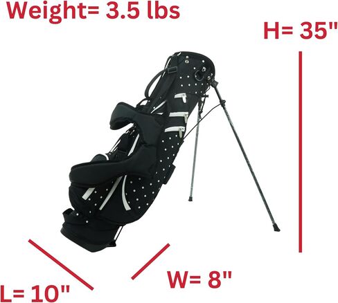 RJ Sports Carrie Ladies Lightweight Golf Stand Bag, 4 Way Divider Top, Driving Range Women's Golf Bag in Saudi Arabia