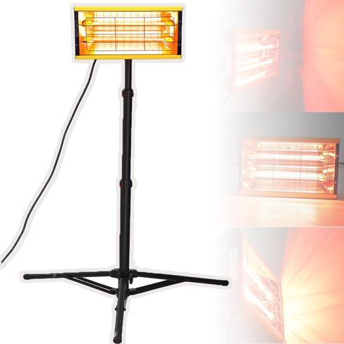 2000W Infrared Curing Lamp with Bracket, Adjustable Temperature 0-200°C, Timer 0-90 Min, Baking Area 350x400mm, Lamp Length 270mm, Ideal for Car Repair in Saudi Arabia
