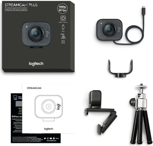 Logitech for Creators StreamCam Premium Webcam for Streaming and Content Creation, Full HD 1080p 60 fps, Premium Glass Lens, Smart Auto-Focus, for PC/Mac – Graphite in Saudi Arabia