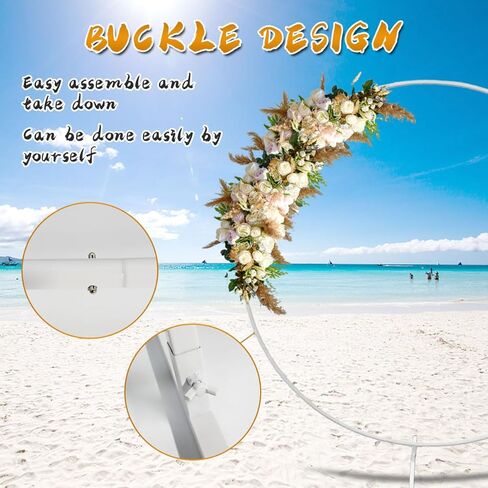 Wedding Square Balloon Arch Stand, Gold Backdrop Stand 6.6 x 3.3 FT Metal Party Frame for Wedding Ceremony Bridal Archway Birthday Party Decoration in Saudi Arabia