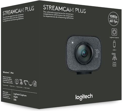 Logitech for Creators StreamCam Premium Webcam for Streaming and Content Creation, Full HD 1080p 60 fps, Premium Glass Lens, Smart Auto-Focus, for PC/Mac – Graphite in Saudi Arabia