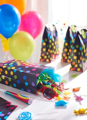 تحيات أمريكية 10 "أكياس عيد ميلاد جيدة ، بالونات متعددة الألوان (12 متر) in Saudi Arabia