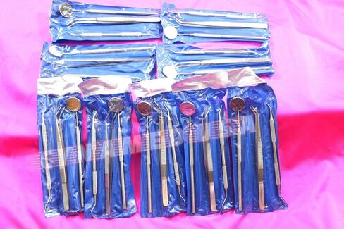 90 Instruments Basic Dental Set Mirror Explorer Probe Pliers 30 of Each 3 Kind in Saudi Arabia