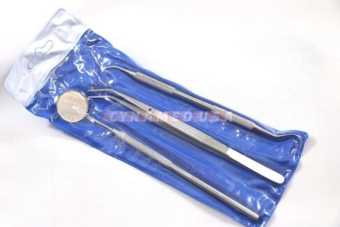 90 Instruments Basic Dental Set Mirror Explorer Probe Pliers 30 of Each 3 Kind in Saudi Arabia