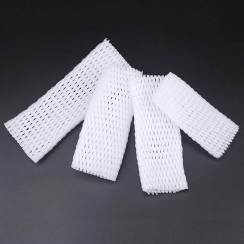 Net bag， bubble sleeve, Fruit protection bags， 10pcs Fruit Mesh Bags, Foam Net Sleeve Pocket Shockproof Protection Transport Packing(17X7cm) in Saudi Arabia