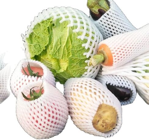 Net bag， bubble sleeve, Fruit protection bags， 10pcs Fruit Mesh Bags, Foam Net Sleeve Pocket Shockproof Protection Transport Packing(17X7cm) in Saudi Arabia