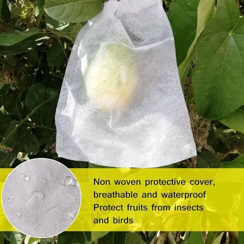 Net Bag， Bubble Sleeve, Fruit Protection Bags， 100Pcs Drawstring Style Grape Bag, for Fruit Protection Bags Mesh Bag(300mmx350mm) in Saudi Arabia