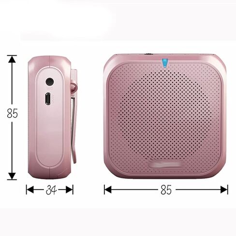 Portable Voice Amplifier Megaphone Booster with Wired Microphone Loudspeaker Speaker Radio (Color : A) (A) in Saudi Arabia