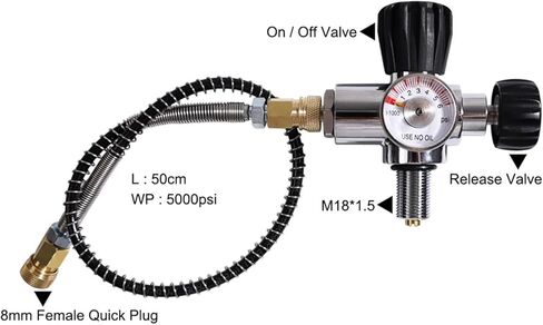 4500psi 300BAR 6.8L ألياف الكربون أسطوانة هواء صمام الصمام الغوص M18*1.5 in Kuwait
