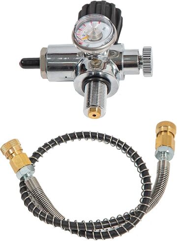 Air Tank Valve Repair Kit Metal Air Tank Tool with 20in Hose, Pressure Gauge for Connection Bottleneck Thread is M18 *1.5 Diving Gas Cylinders in Saudi Arabia