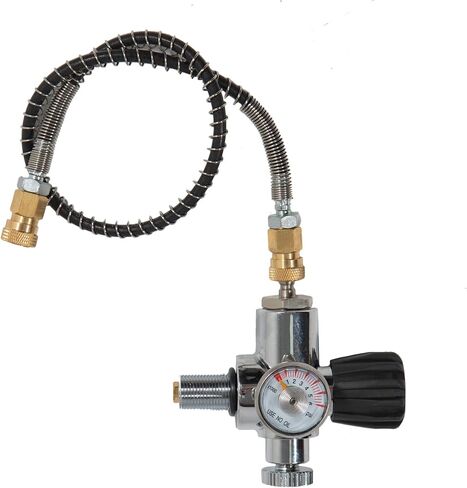 Air Tank Valve Repair Kit Metal Air Tank Tool with 20in Hose, Pressure Gauge for Connection Bottleneck Thread is M18 *1.5 Diving Gas Cylinders in Saudi Arabia