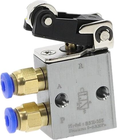 S3R-M5 Roller Lever Mechanical Valve With M5 Inch M5x0.8 Inch 3 Way 2 Position 1Pcs(S3R-M5-PC4mm) in Saudi Arabia
