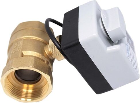 1/2 3/4 1 Inch Brass Electric Ball Valve 3-Wire 2-Way Control Electric Ball Valve With Manual Switch 1Pcs(1") in Saudi Arabia
