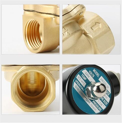 1/2 Inch 150degree Normally Closed Brass Solenoid Valve Solenoid Valve 1Pcs(BSP_220VAC) in Saudi Arabia