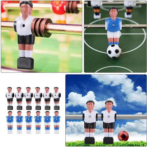 PESPORTBLE PCS Foosball Player Players ، الرياضيون المتينون في محاكاة ABS ، ألوان متنوعة ، 4.33 بوصة لقضبان طاولة كرة الفوز القياسية ، مثالية لغرف الألعاب المنزلية والحفلات in Saudi Arabia
