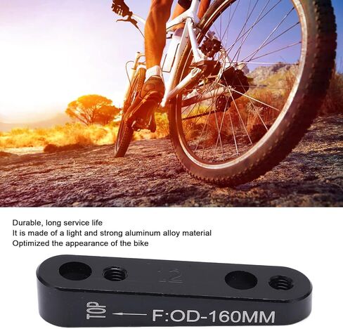 Hapivida Aluminum Alloy Black Bike Flat Mount Disc Brake Caliper Adapter for Road and Mountain Bicycle Accessory in Saudi Arabia