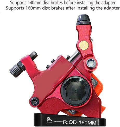 Hapivida Aluminum Alloy Black Bike Flat Mount Disc Brake Caliper Adapter for Road and Mountain Bicycle Accessory in Saudi Arabia