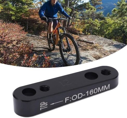 Hapivida Aluminum Alloy Black Bike Flat Mount Disc Brake Caliper Adapter for Road and Mountain Bicycle Accessory in Saudi Arabia