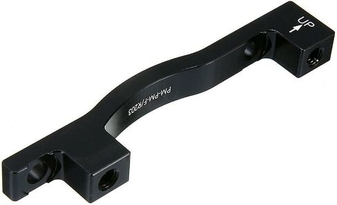 Rear Post disc Brake Adapter, Rear Front Fork or Rear Frame for 203mm 8 inch disc Brake Rotor, Black in Saudi Arabia