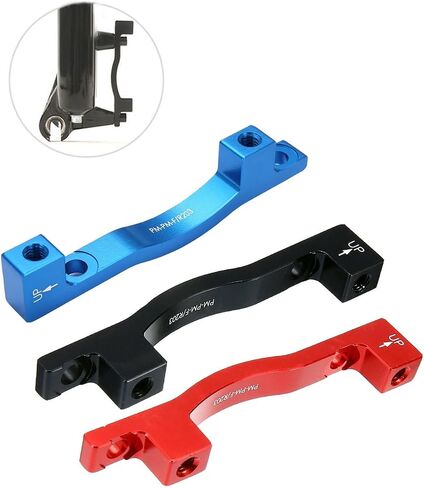 Rear Post disc Brake Adapter, Rear Front Fork or Rear Frame for 203mm 8 inch disc Brake Rotor, Black in Saudi Arabia