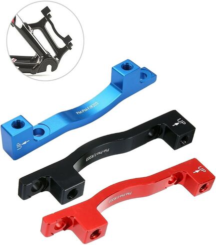 Rear Post disc Brake Adapter, Rear Front Fork or Rear Frame for 203mm 8 inch disc Brake Rotor, Black in Saudi Arabia