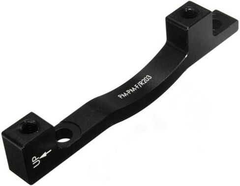 Rear Post disc Brake Adapter, Rear Front Fork or Rear Frame for 203mm 8 inch disc Brake Rotor, Black in Saudi Arabia
