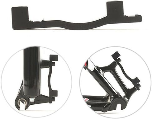 Rear Post disc Brake Adapter, Rear Front Fork or Rear Frame for 203mm 8 inch disc Brake Rotor, Black in Saudi Arabia