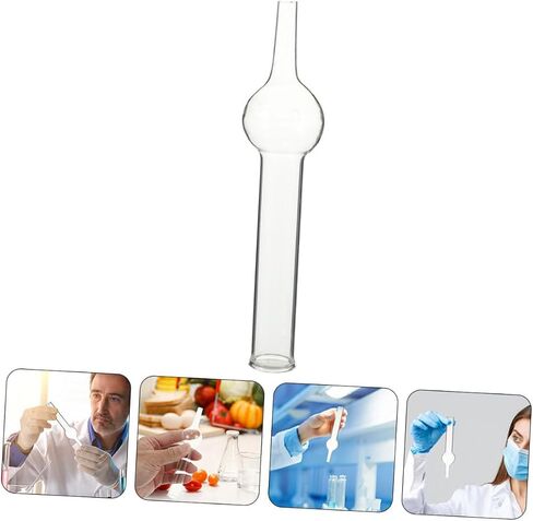 Chemistry Tool Glass Drying Tube Single Ball Air Drying Tubes for High School Middle School Studies in Saudi Arabia