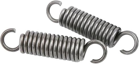 Springs,dualhooksprings, Spring Steel , Wire Diameter 1.2 mm, OD 10 mm, Free Length 200-500 mm, 2 Pcs(1.2 x 10 x 400 mm) in Saudi Arabia