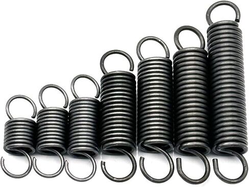 الينابيع ، Dualhooksprings ، الفولاذ الربيعي ، قطر الأسلاك 0.9 مم ، OD 11 مم ، الطول المجاني 100-200 مم ، 3 أجزاء (0.9 × 11 × 150 مم) in Saudi Arabia