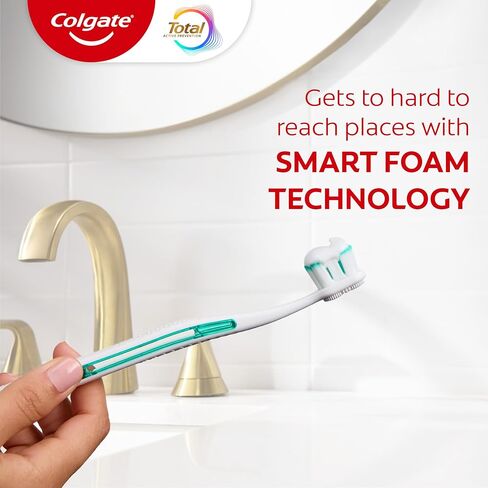Colgate Total Plaque Pro Propeat Pack Packting Packate Packting ، تبييض معجون أسنان الفلورايد ، والبلاك المعارك ، والتنفس السيئ ، وتراكم التتار ، ويساعد على حماية الأسنان من الحساسية ، 2 عبوة ، 3.0 أوقية in Kuwait