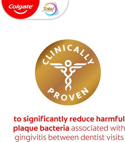 Colgate Total Plaque Pro Propeat Pack Packting Packate Packting ، تبييض معجون أسنان الفلورايد ، والبلاك المعارك ، والتنفس السيئ ، وتراكم التتار ، ويساعد على حماية الأسنان من الحساسية ، 2 عبوة ، 3.0 أوقية in Kuwait