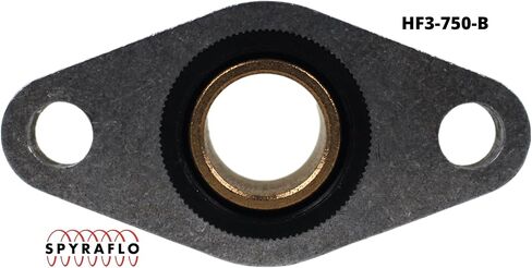 (2 Pack) - 3/4" SAE 840 Bronze Bearing, 2-Bolt Aluminum Housing Flange Mount, Self-Aligning, HF3-750-B in Saudi Arabia